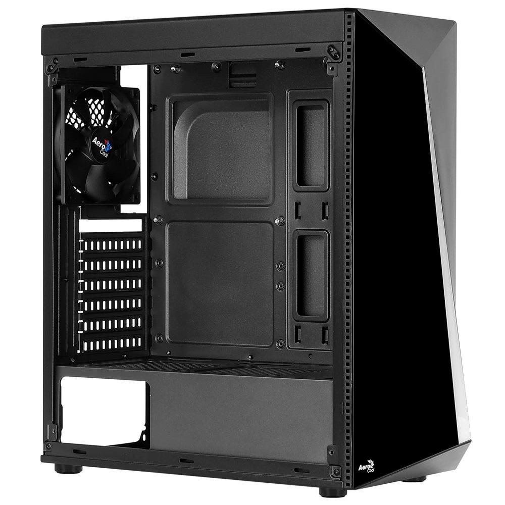 Gabinete Gamer Aerocool Shard Mid Tower Rgb Fan Lateral Em