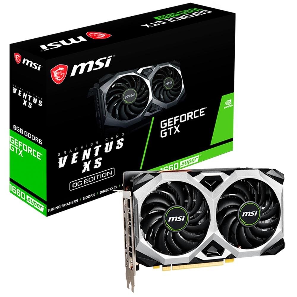 Placa de Vídeo GTX 1660 Super Ventus XS OC MSI NVIDIA KaBuM