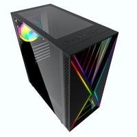 Gabinete Gamer Bluecase Bg Pulse Led Rgb Lateral Em Vidro