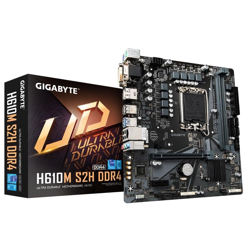 Placa Mãe Gigabyte H610M S2H LGA1700 KaBuM