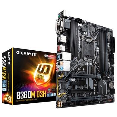 Placa Mãe Gigabyte B360M D3H Intel LGA 1151 mATX DDR4 KaBuM