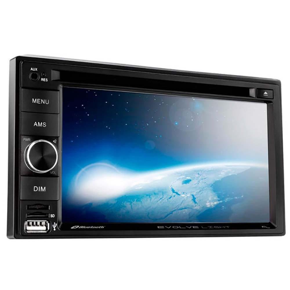 Dvd Automotivo Din Central Multimidia Mp Bluetooth Usb Sd Tela Hd