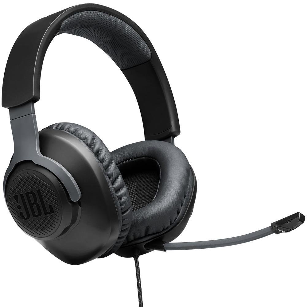 Headset Gamer JBL Quantum 100 Preto KaBuM