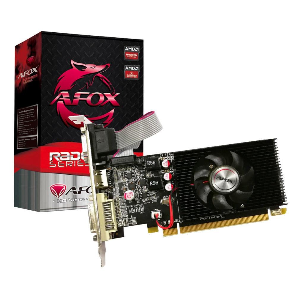 Placa De Video Afox Amd Radeon R Gb Ddr Low Profile Afr