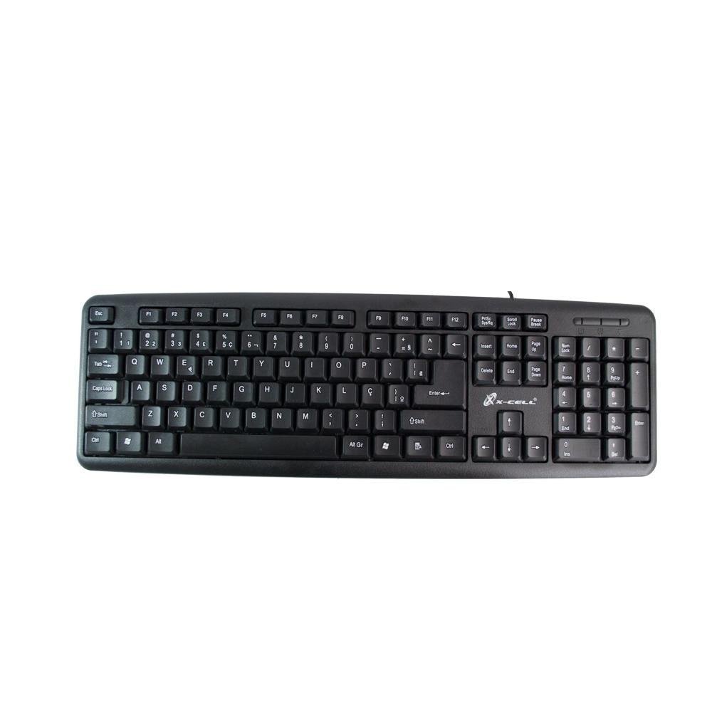 Teclado Usb Preto Slim Abnt Ptbr Kabum