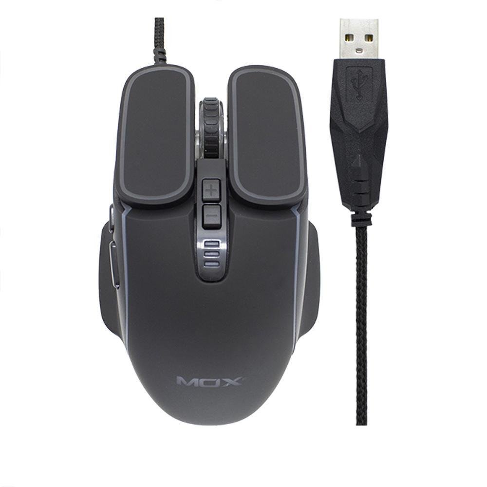 Mouse Gamer Para Jogos Evolut Rayden Eg 104 Led Rgb 2400 Dpi Usb 6