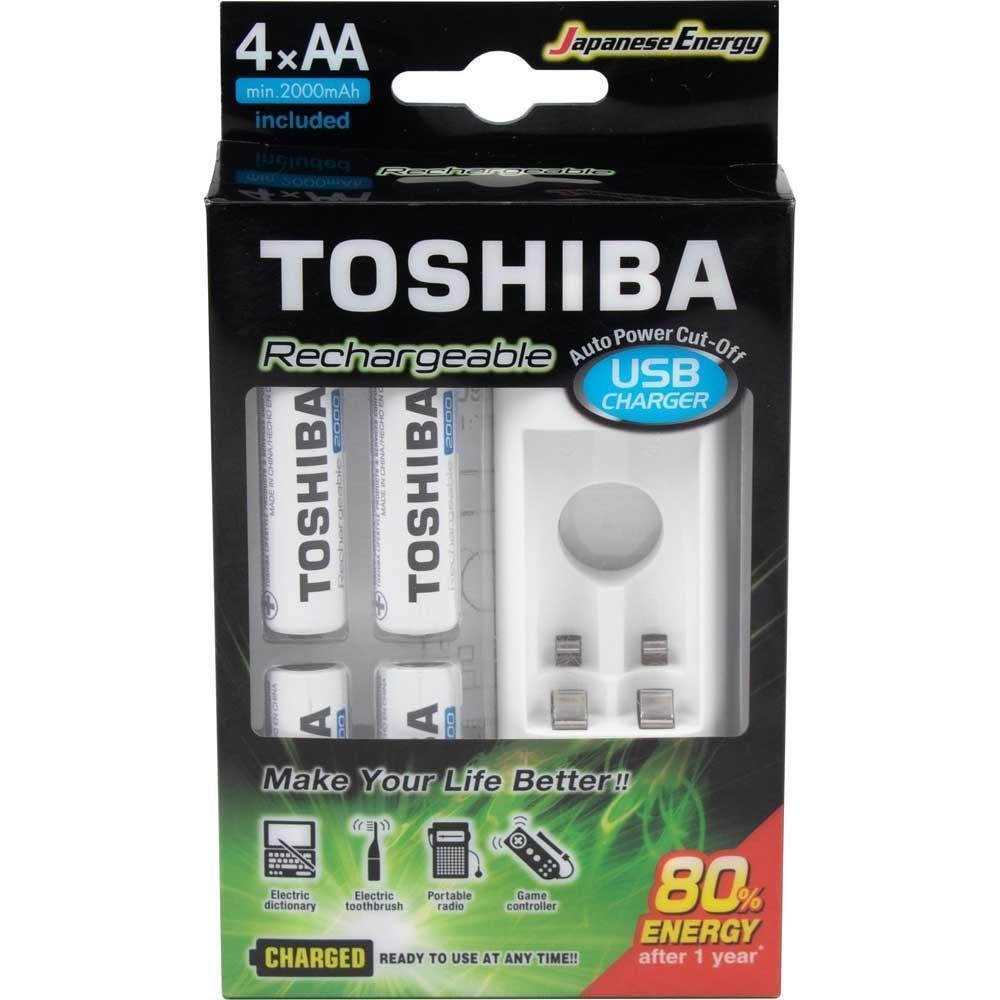 Carregador De Pilha Usb Toshiba P Pilhas Aaaaa