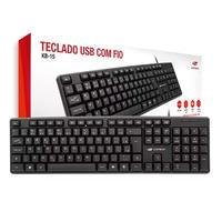 Teclado C3tech Kb15bk USB ABNT2 Preto KaBuM