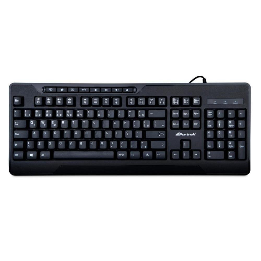 Teclado Multimídia Fortrek Olk101 USB 20 KaBuM