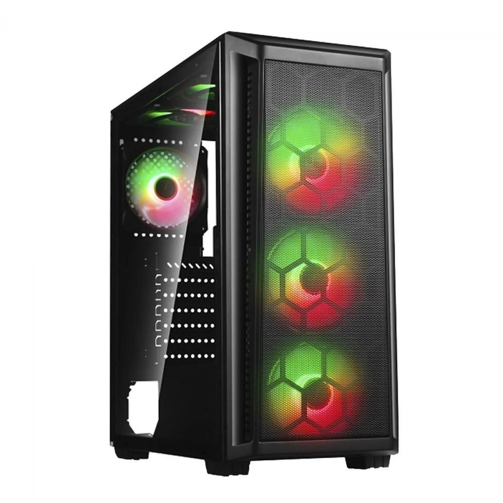 Gabinete Gamer Atx Fans Rgb Lateral Vidro Temperado R Em Hot Sex Picture