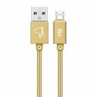 Cabo Micro Usb Elg Nylon Trançado Dourado 2m