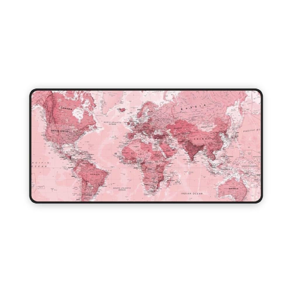 Mouse Pad Gamer Speed 100x50 Cm Mapa Rosa KaBuM