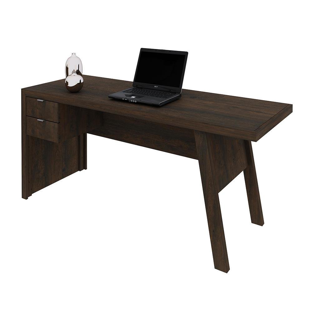 Mesa C 2 Gavetas Para Escritório Home Office Me4122 KaBuM