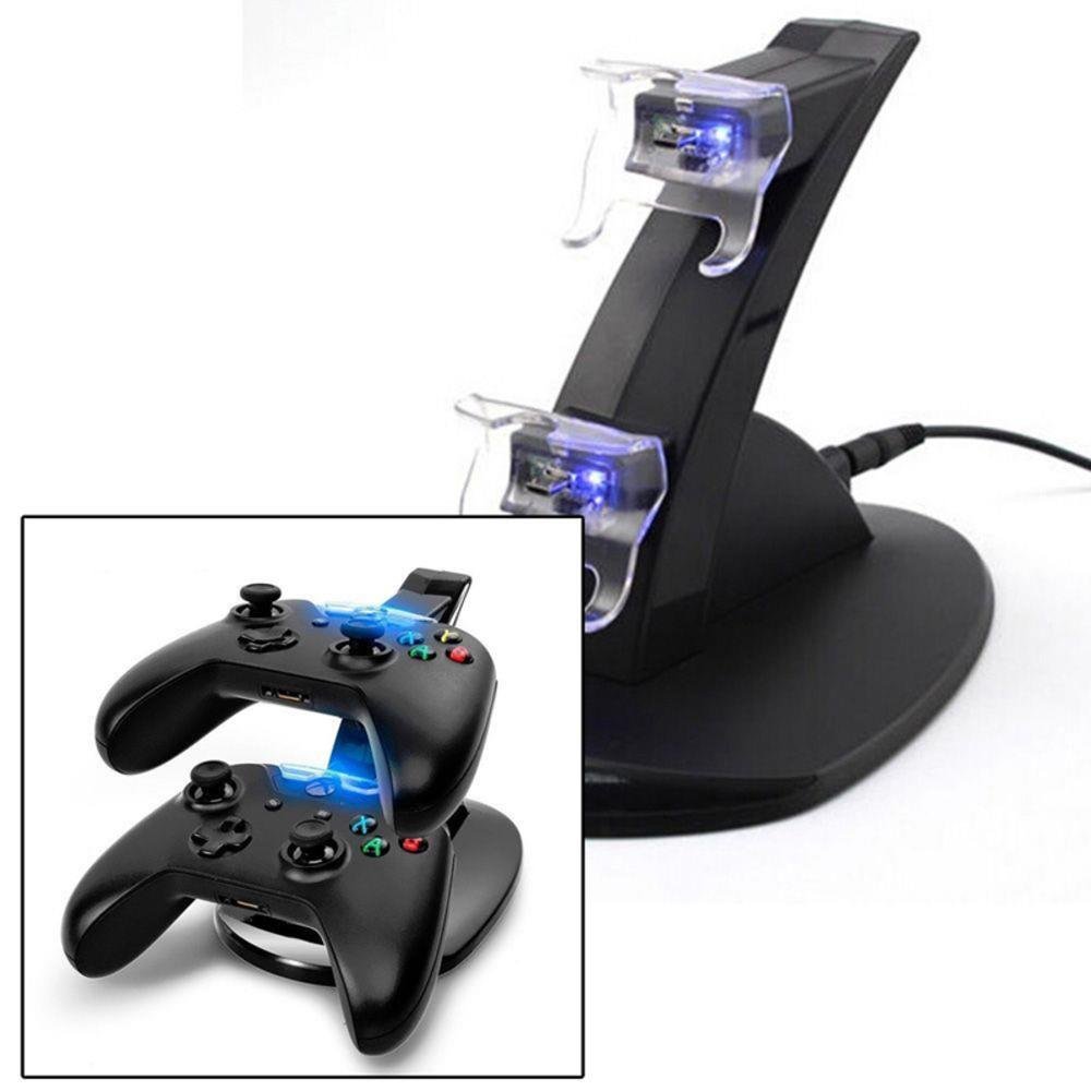 Carregador Duplo Para 2 Controles Xbox One Dock Station Base KaBuM