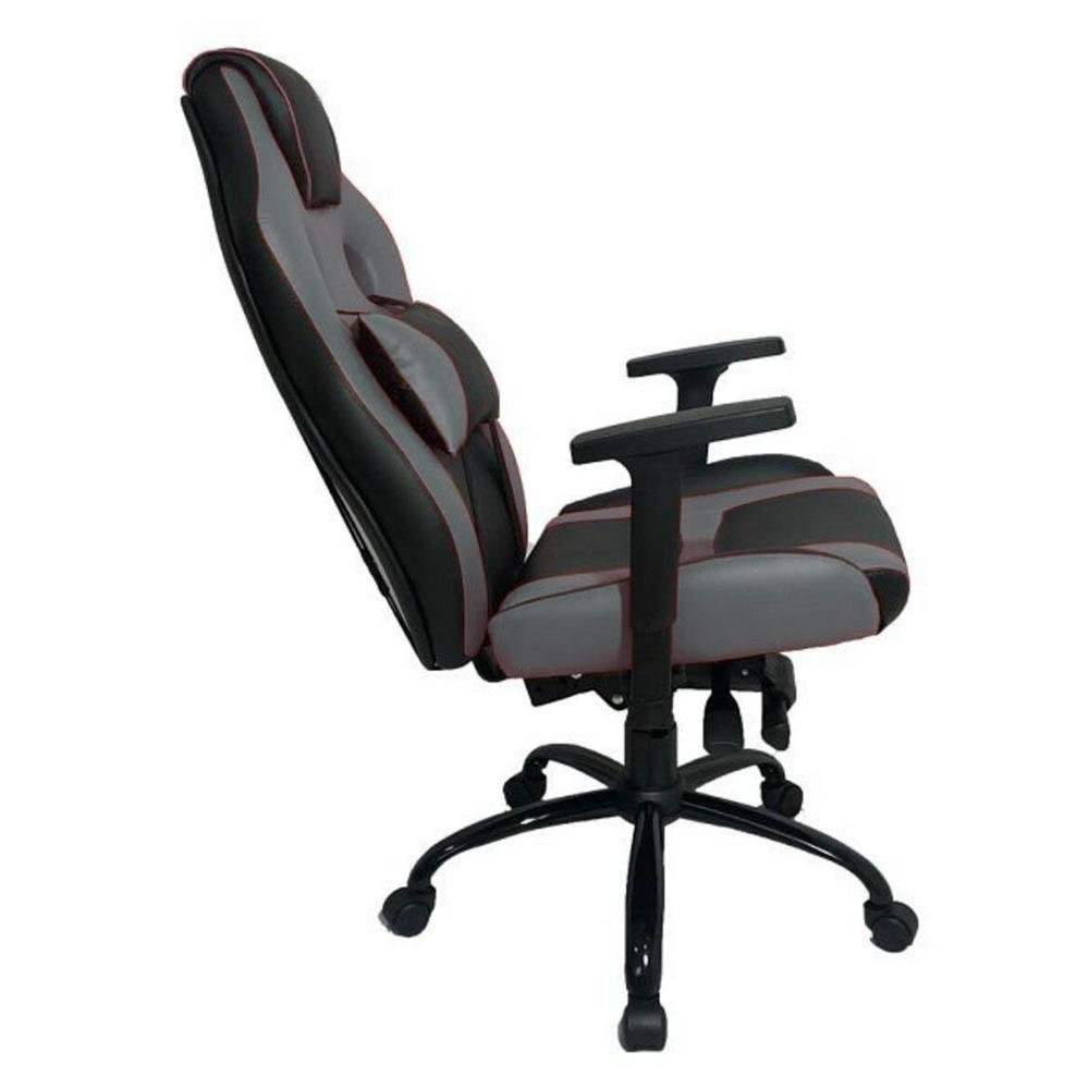 Cadeira Gamer Design Office Cinza Preto KaBuM