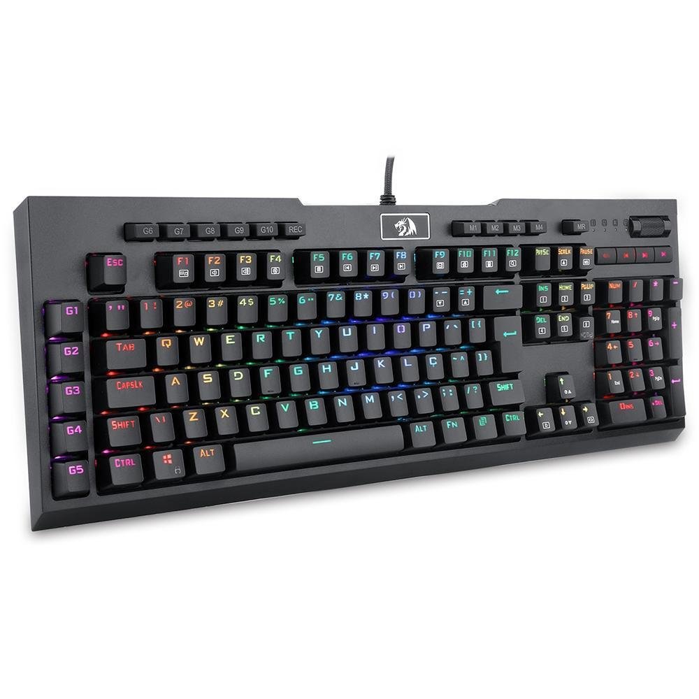 Teclado Mecânico Gamer Redragon Brahma RGB KaBuM