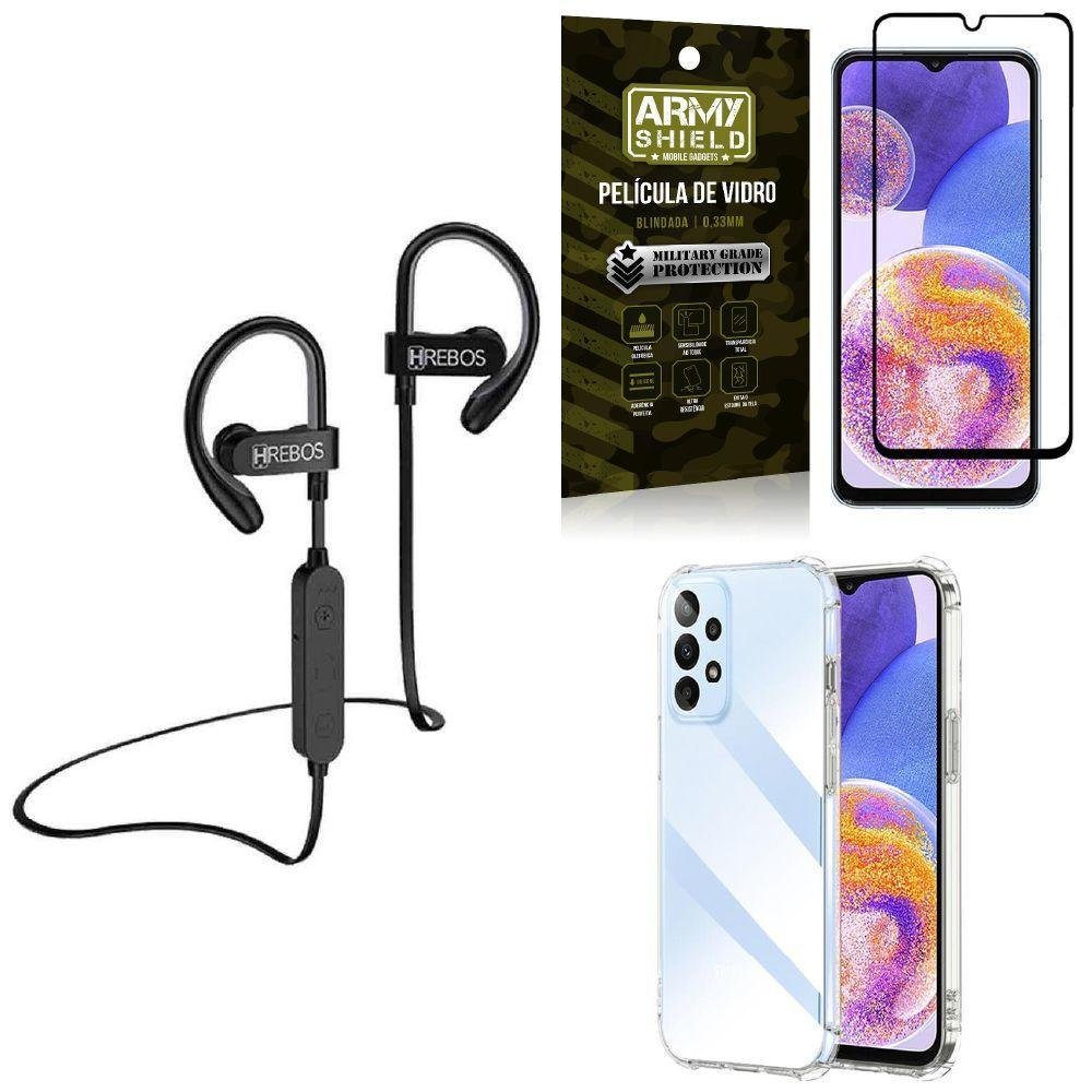 Capinha A23 4G Fone Bluetooth Película KaBuM