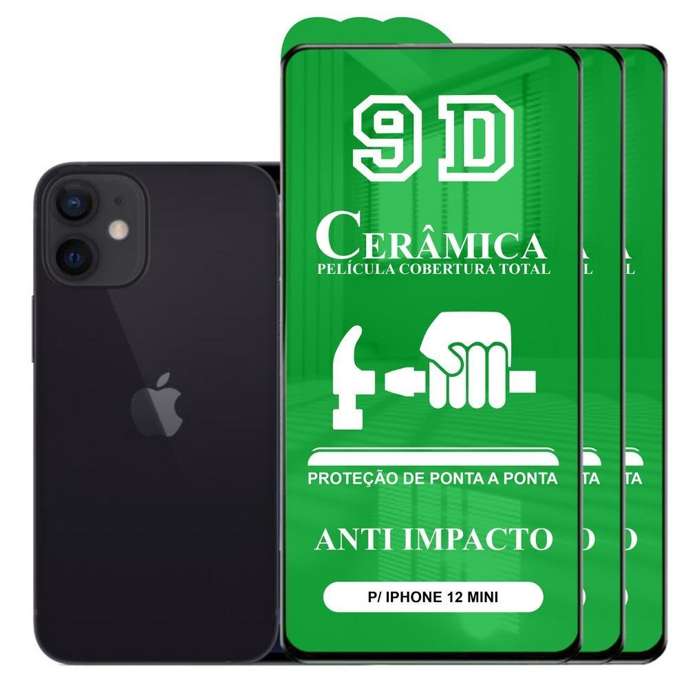 Kit X Pel Cula D Cer Mica Para Iphone Mini