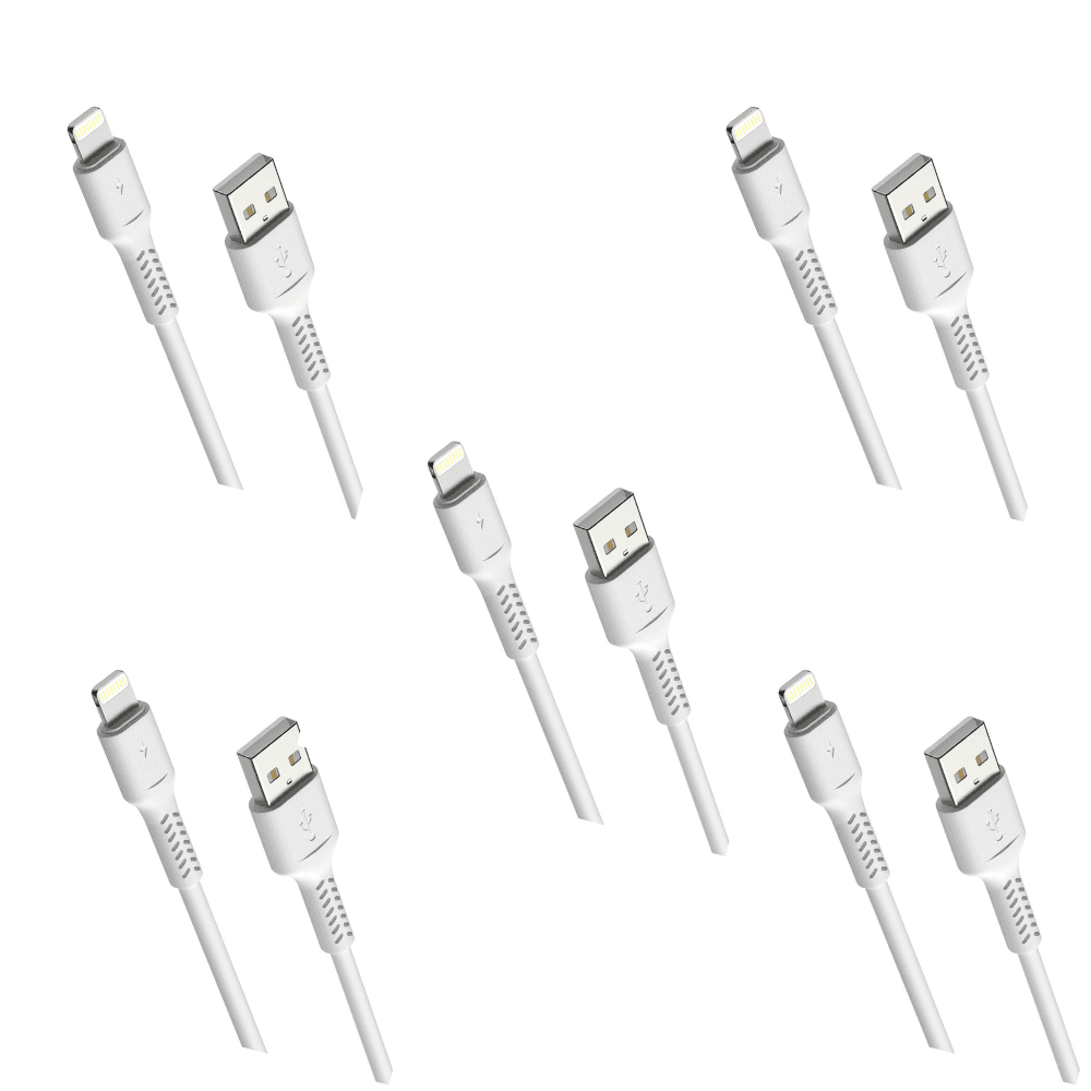 5 Cabos De Dados USB Lightning 2M KaBuM