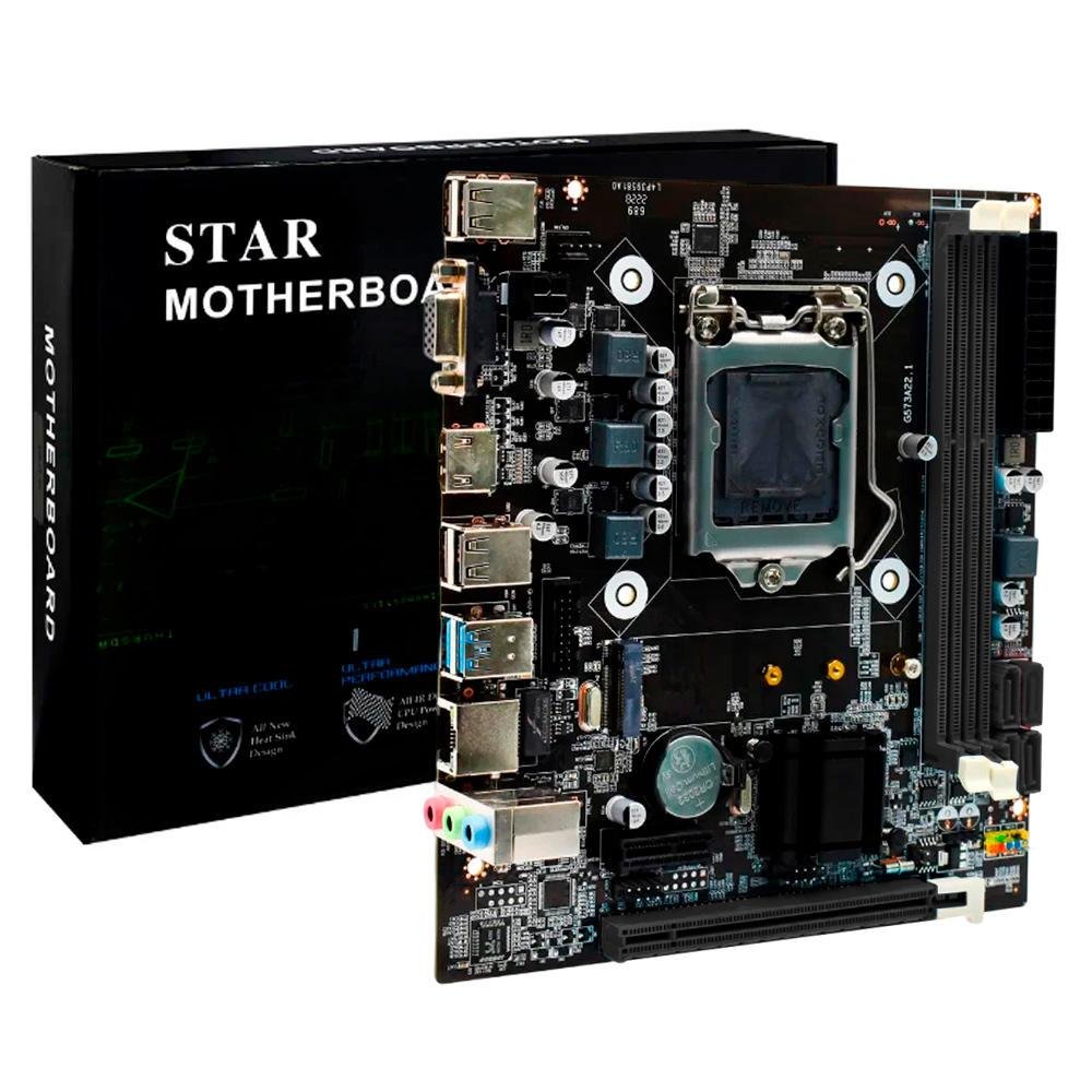 Placa Me Star Intel 1150 H81 Tgb85g573 KaBuM