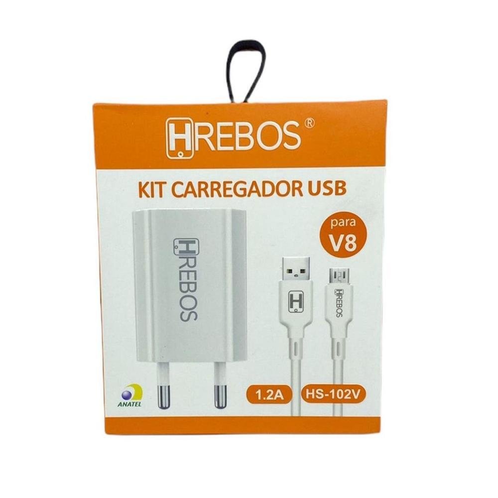 Kit Carregador Fonte E Cabo Micro Usb Kabum