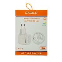 Carregador Completo Alphagold Para Iphone Kabum