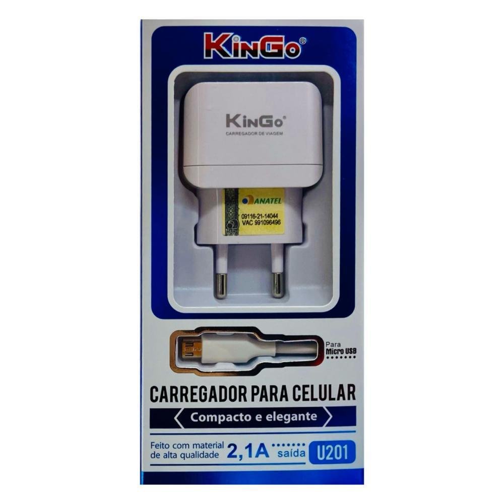 Carregador Completo V Kingo Micro Usb Kabum