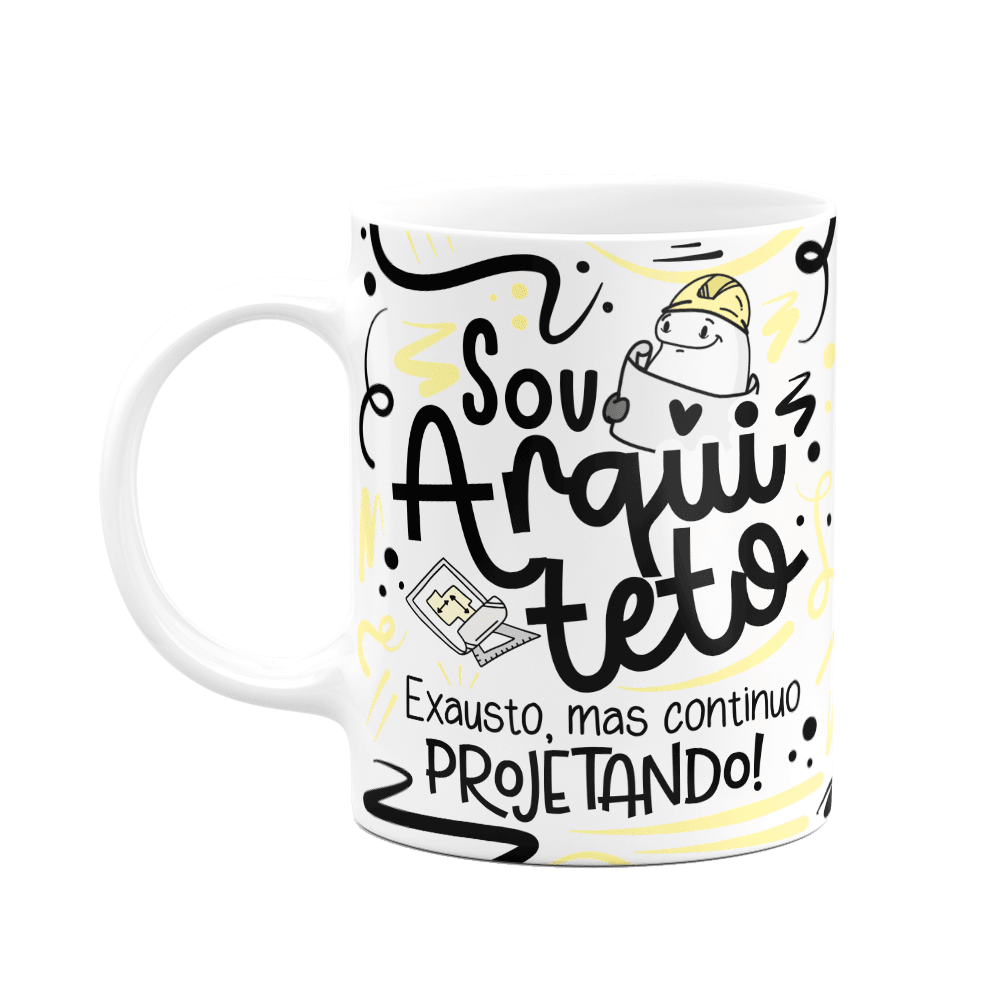 Caneca Flork Profiss Es Sou Arquiteto Kabum