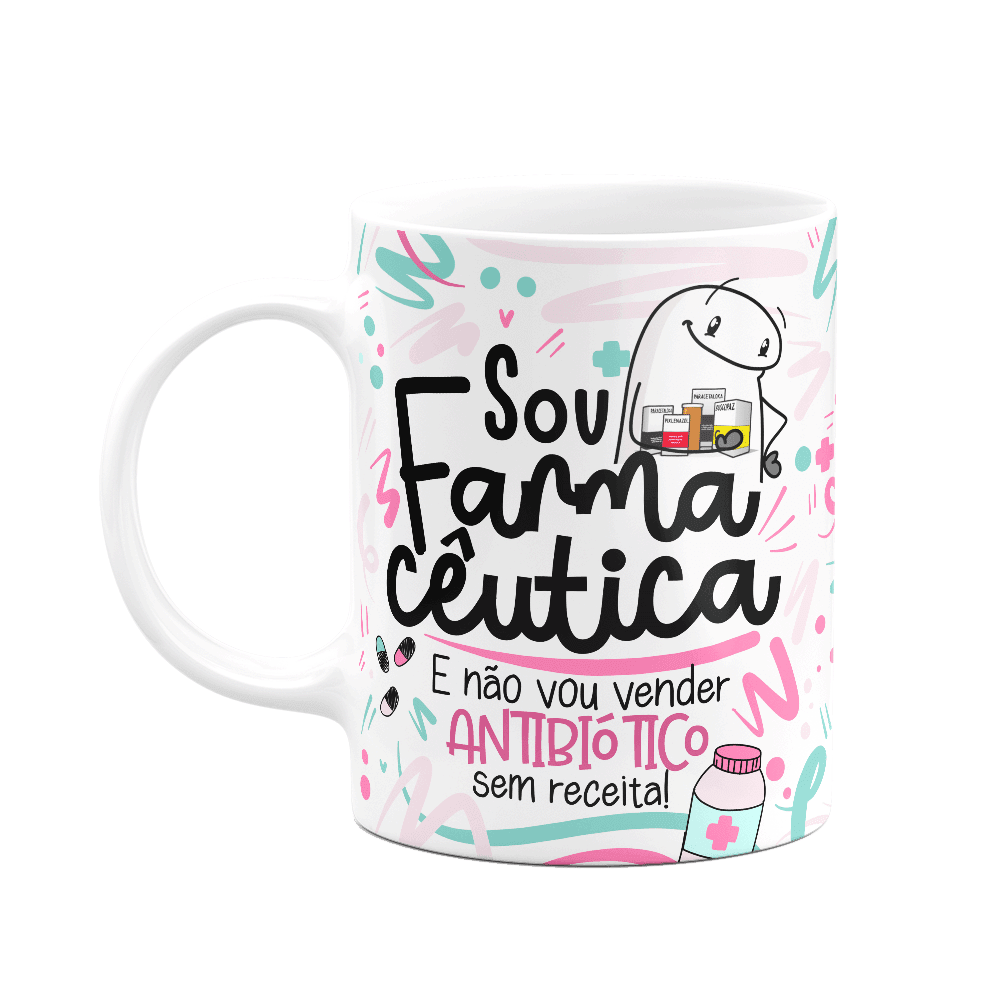 Caneca Flork Profiss Es Sou Farmac Utica Kabum