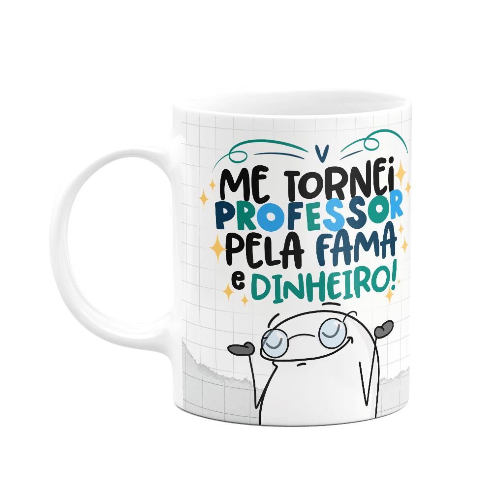 Caneca Flork Professor Pela KaBuM