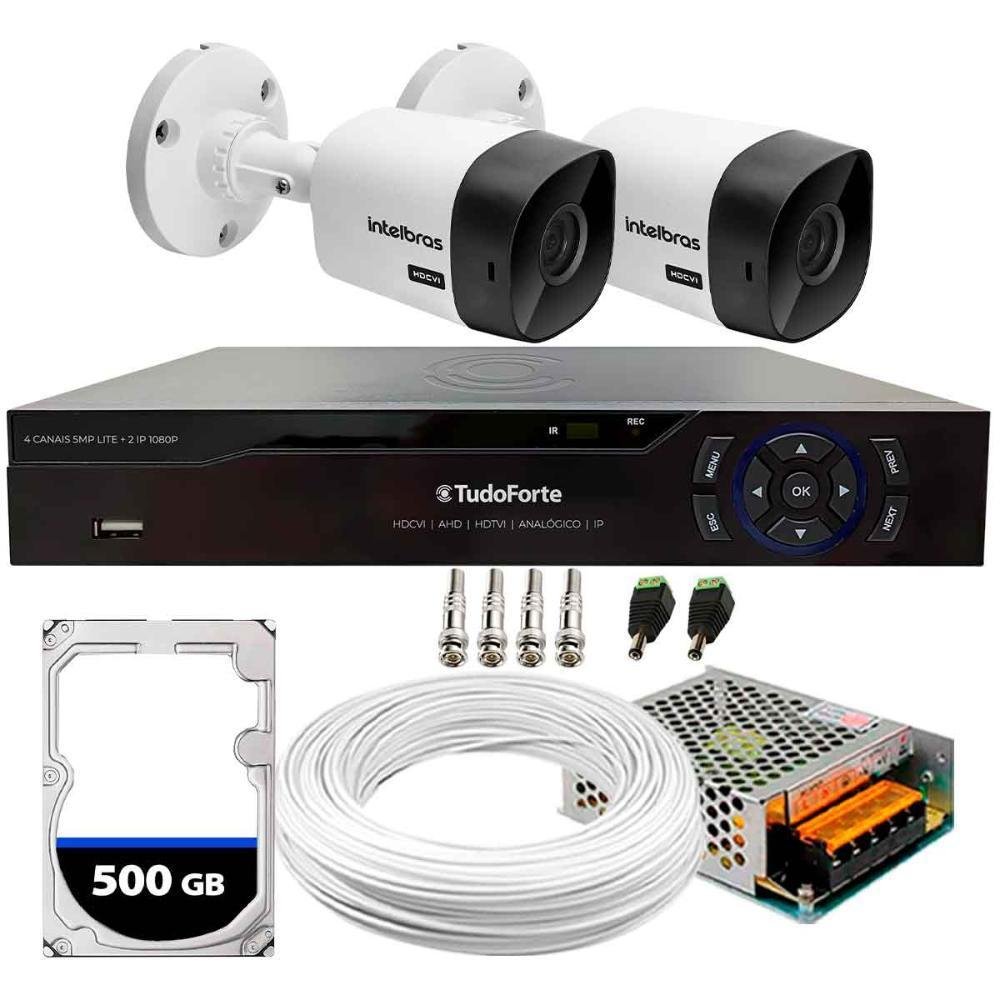 Kit 2 Câmeras Segurança Intelbras 1120B KaBuM