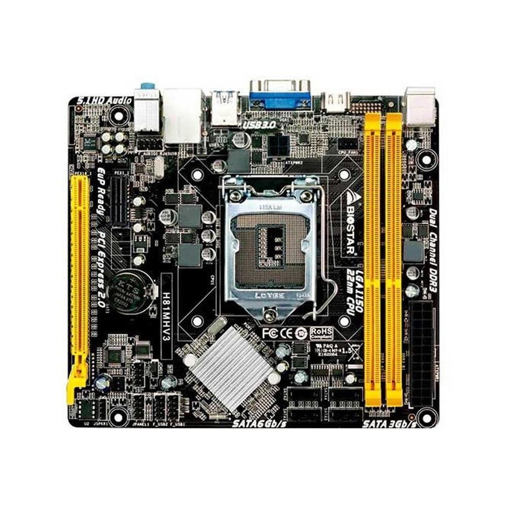 Placa Me Biostar H Mhv Socket Kabum