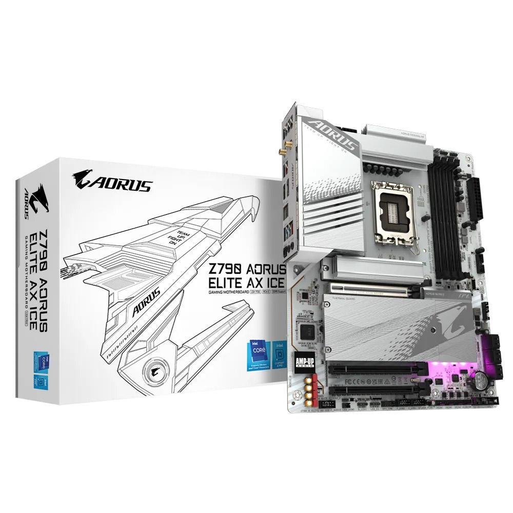 Placa Me Gigabyte Z Aorus Elite Ax Ice Kabum