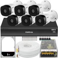 Kit Intelbras Cftv 06 Câmeras HD 1TB KaBuM