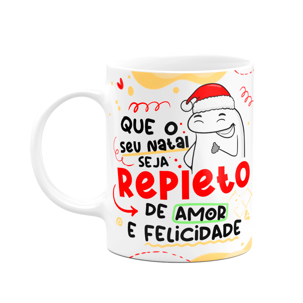 Caneca Flork Natal Natal Repleto De Amor KaBuM