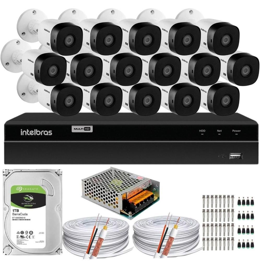 Kit Intelbras C Meras Vhc Dvr Kabum