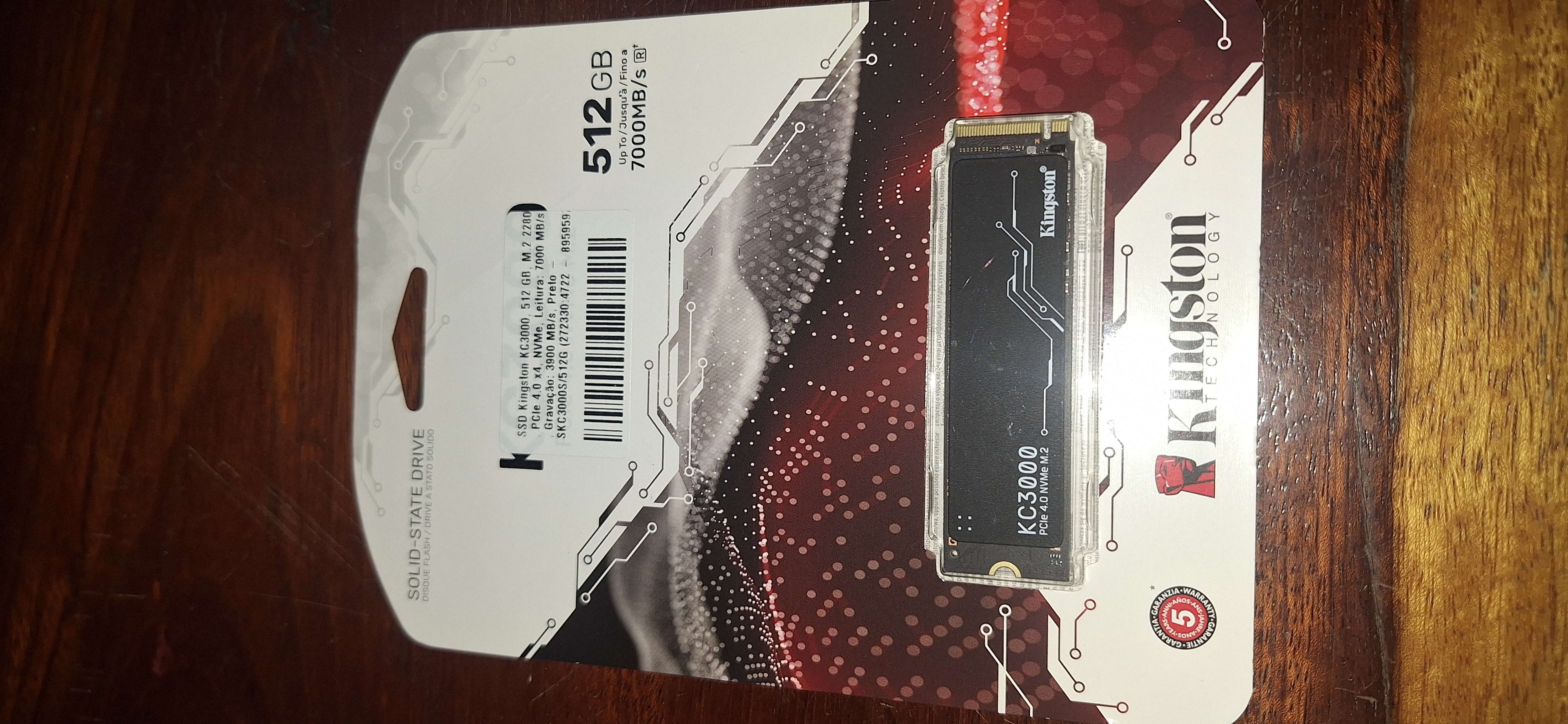 SSD Kingston KC3000 512GB, M.2 2280 PCIe, NVMe