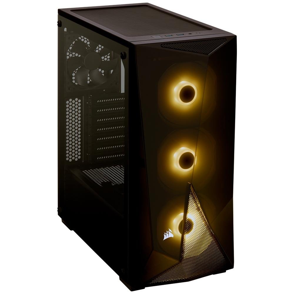 Gabinete Gamer Corsair Carbide Series Spec Delta, Mid-Tower, RGB, Lateral em Vidro Temperado, Preto - CC-9011166-WW