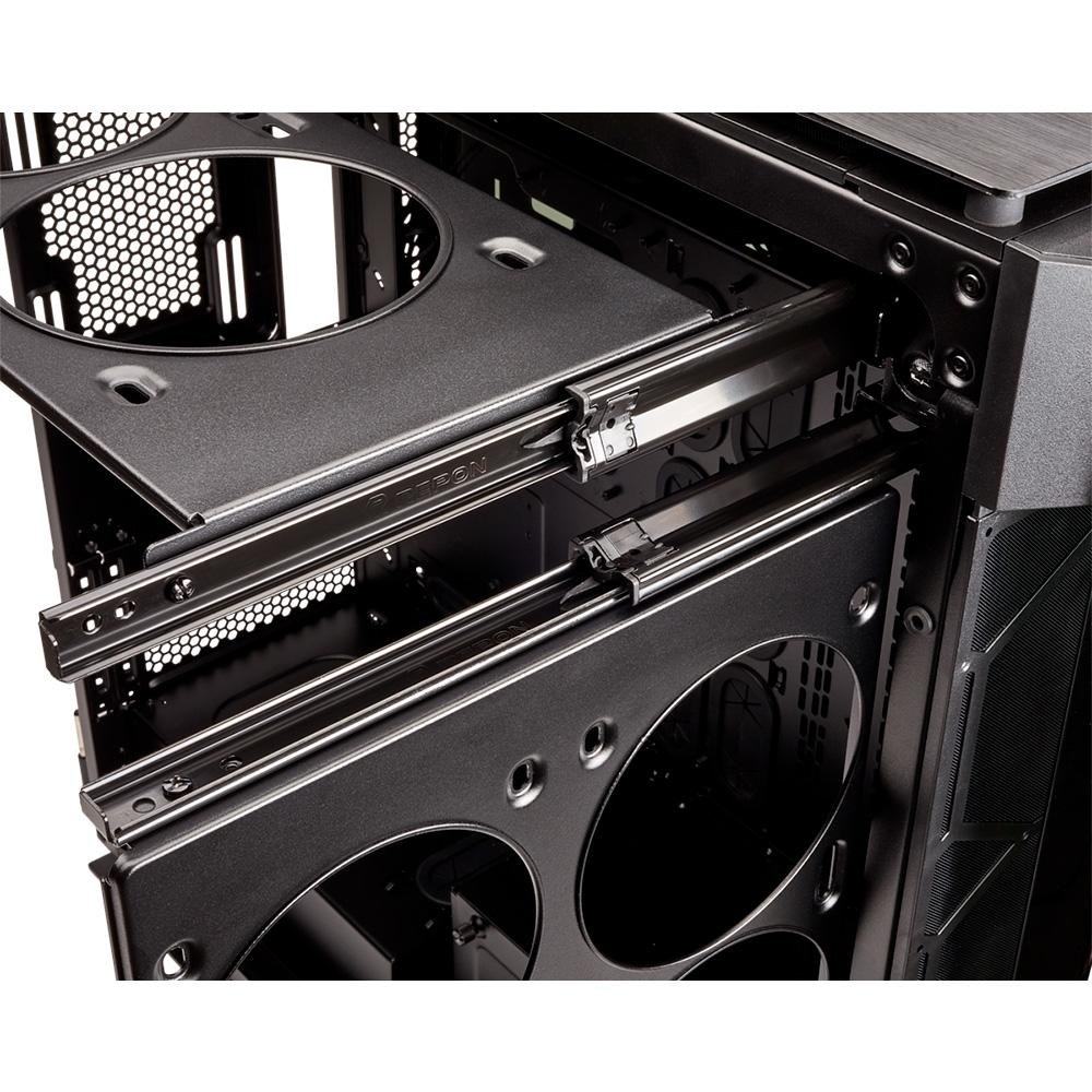 Imagem 17 de 20 do produto Gabinete Gamer Corsair Obsidian Series 1000D, Super-Tower, RGB, Lateral em Vidro Temperado, Preto, CC-9011148-WW