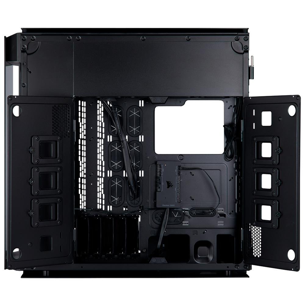 Imagem 9 de 20 do produto Gabinete Gamer Corsair Obsidian Series 1000D, Super-Tower, RGB, Lateral em Vidro Temperado, Preto, CC-9011148-WW