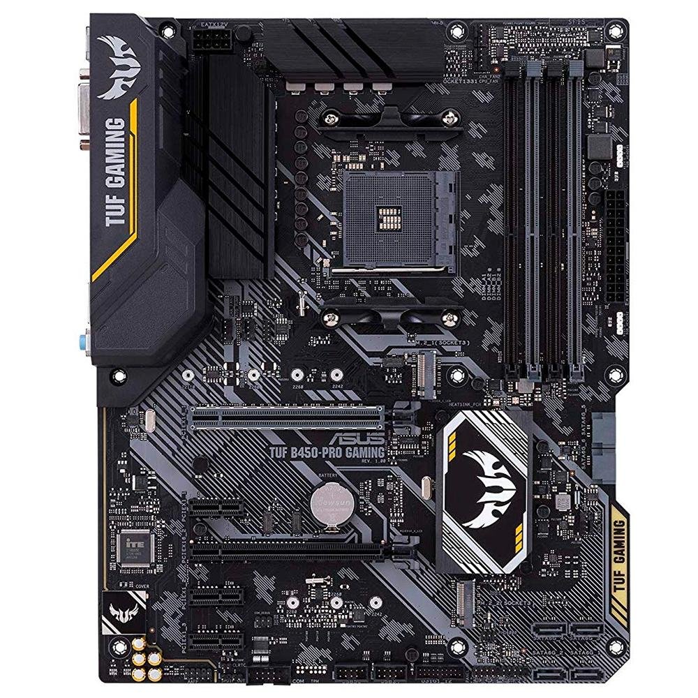 Imagem 2 de 4 do produto Placa-Mãe Asus TUF B450-Pro Gaming, AMD AM4, ATX, DDR4