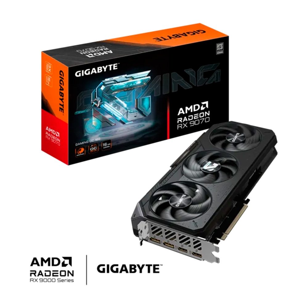 Placa de Vídeo Gigabyte RX 9070 Gaming AMD Radeon, 16GB, GDDR6, RGB, Preto - GV-R9070GAMING-16GD - view 9