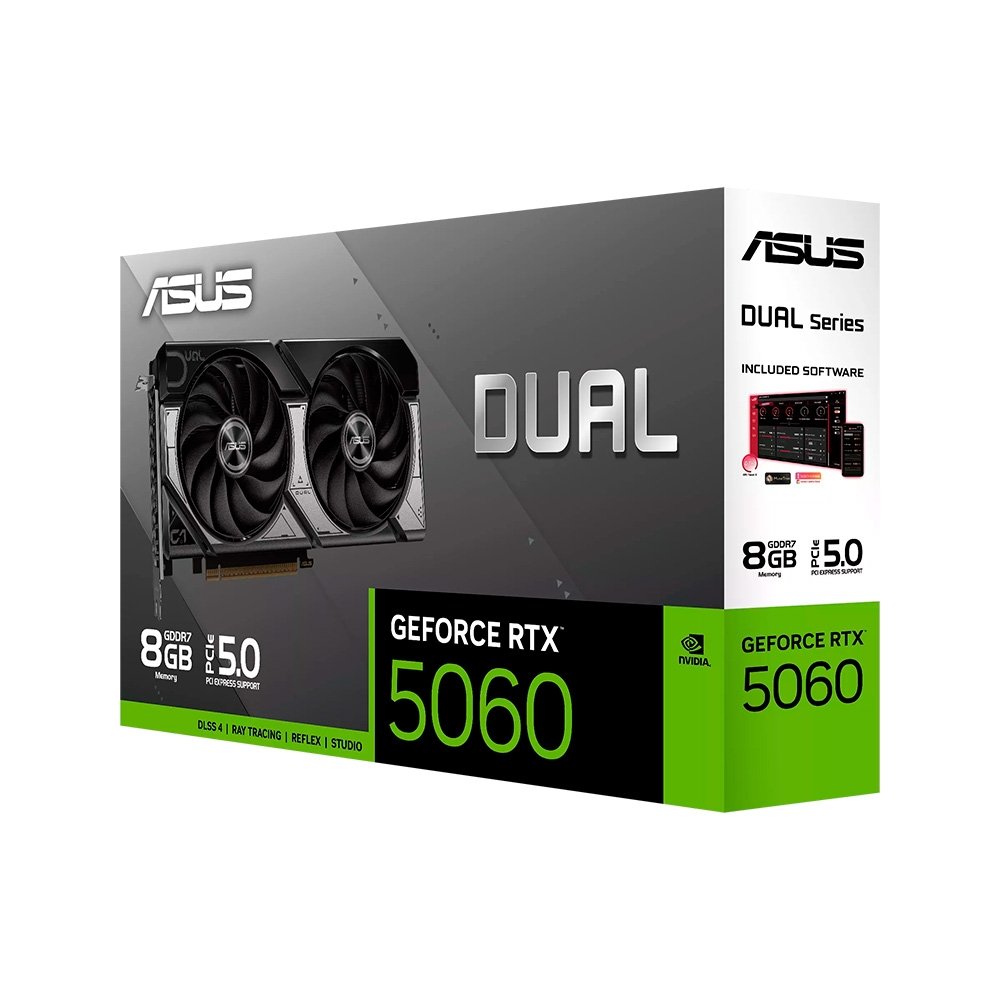 ASUS Dual RTX 5060 8GB GDDR7 | KaBuM!