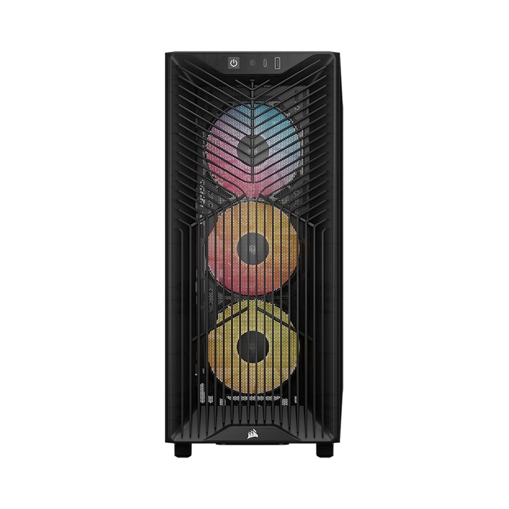 Imagem 2 de 10 do produto Gabinete Gamer Corsair 3200D RS ARGB, Mid-Tower, Performance, Lateral em Vidro Temperado, Smoke - CC-9011346-WW