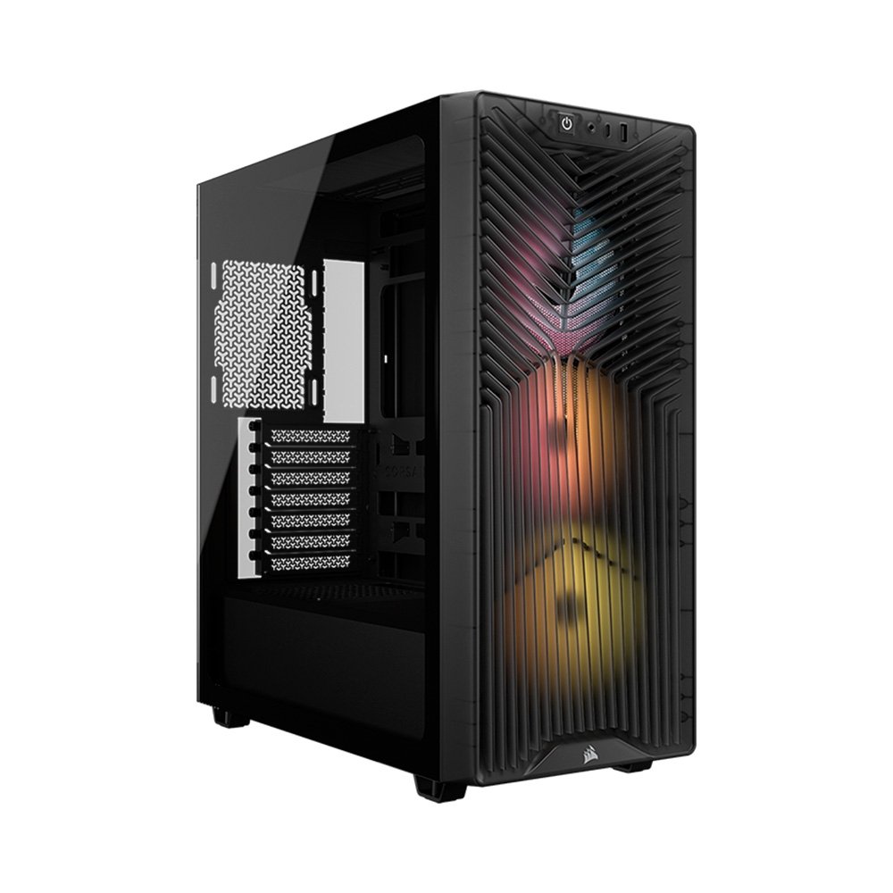 Gabinete Gamer Corsair 3200D RS ARGB, Mid-Tower, Performance, Lateral em Vidro Temperado, Smoke - CC-9011346-WW