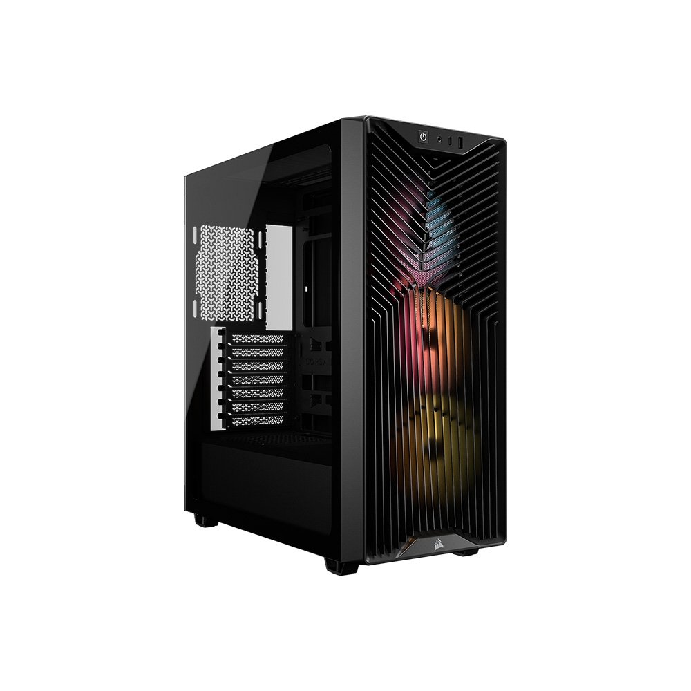 Gabinete Gamer Corsair 3200D RS ARGB, Mid-Tower, Performance, Lateral em Vidro Temperado, Preto - CC-9011344-WW