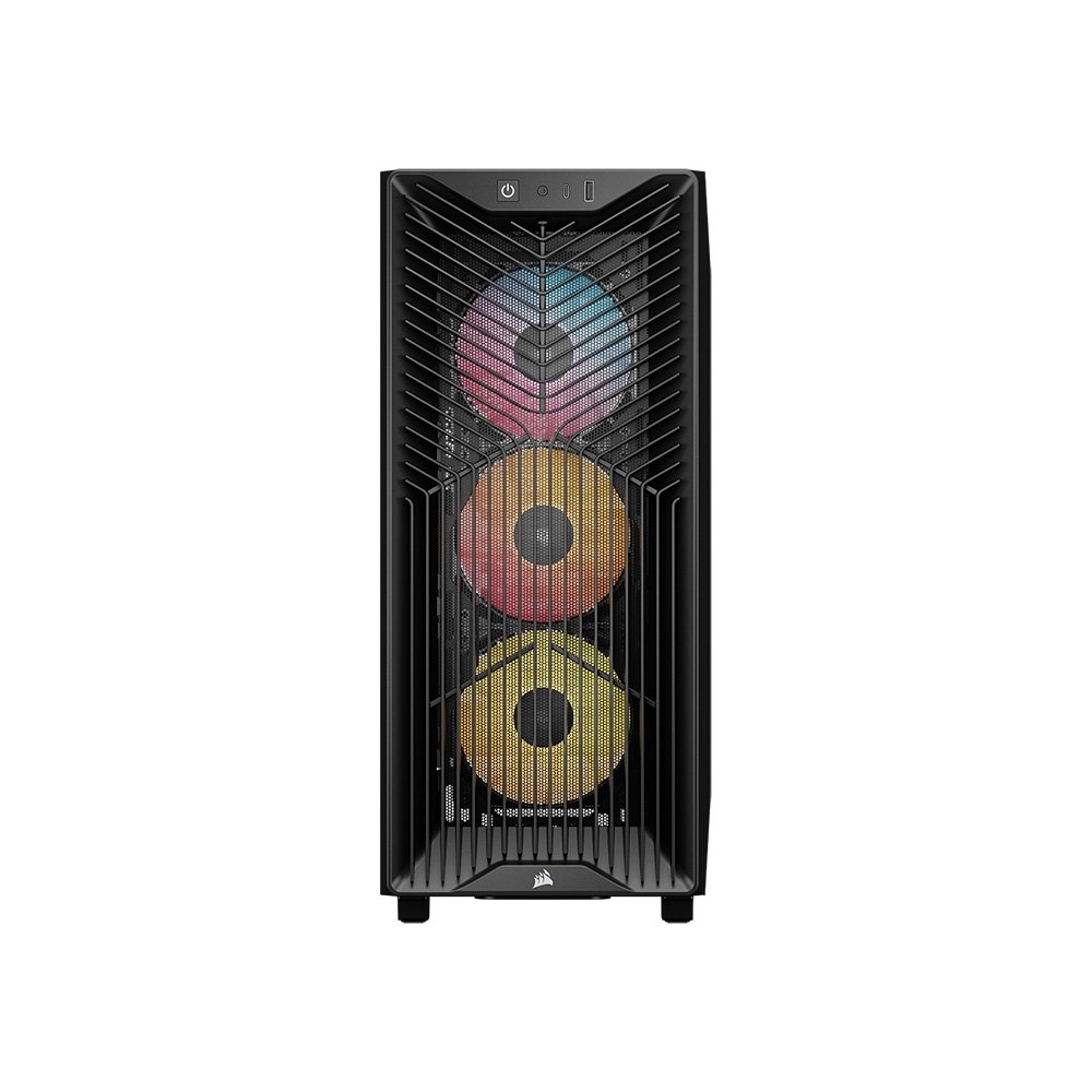 Imagem 6 de 10 do produto Gabinete Gamer Corsair 3200D RS ARGB, Mid-Tower, Performance, Lateral em Vidro Temperado, Preto - CC-9011344-WW