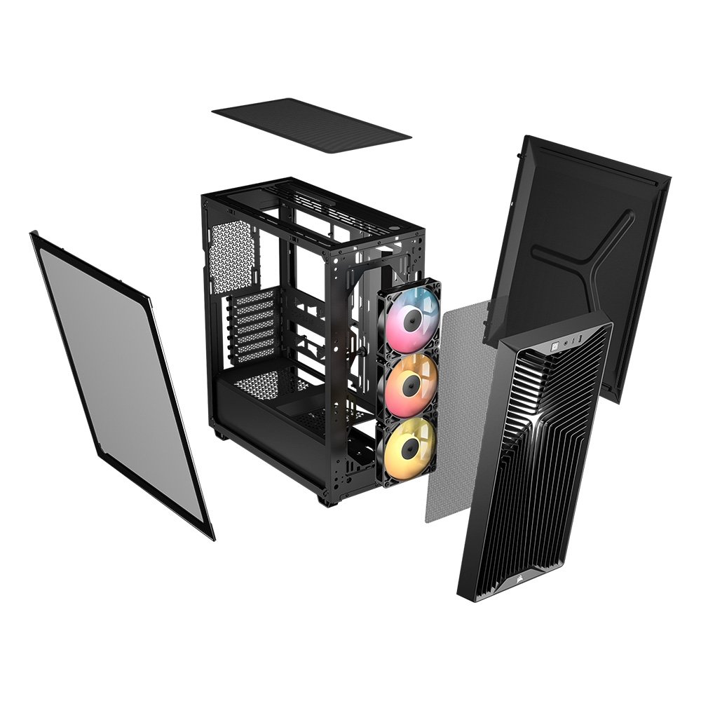 Gabinete Gamer ( Balão.info) 3200D RS ARGB, Mid-Tower, Performance, Lateral em Vidro Temperado, Preto - CC-( Balão.info)-WW - view 10