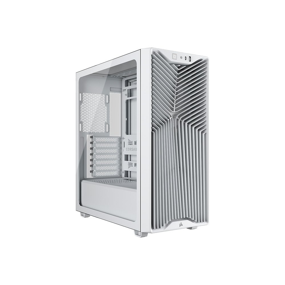 Gabinete Gamer Corsair 3200D RS, Mid-Tower, Performance, Lateral em Vidro Temperado, Branco - CC-9011335-WW