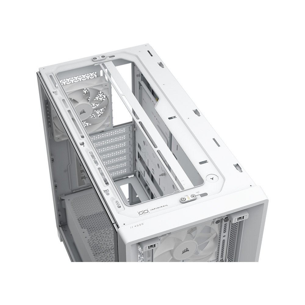 Imagem 13 de 16 do produto Gabinete Gamer Corsair Frame 4000X RS, Mid-Tower, Lateral em Vidro Temperado, Branco - CC-9011303-WW